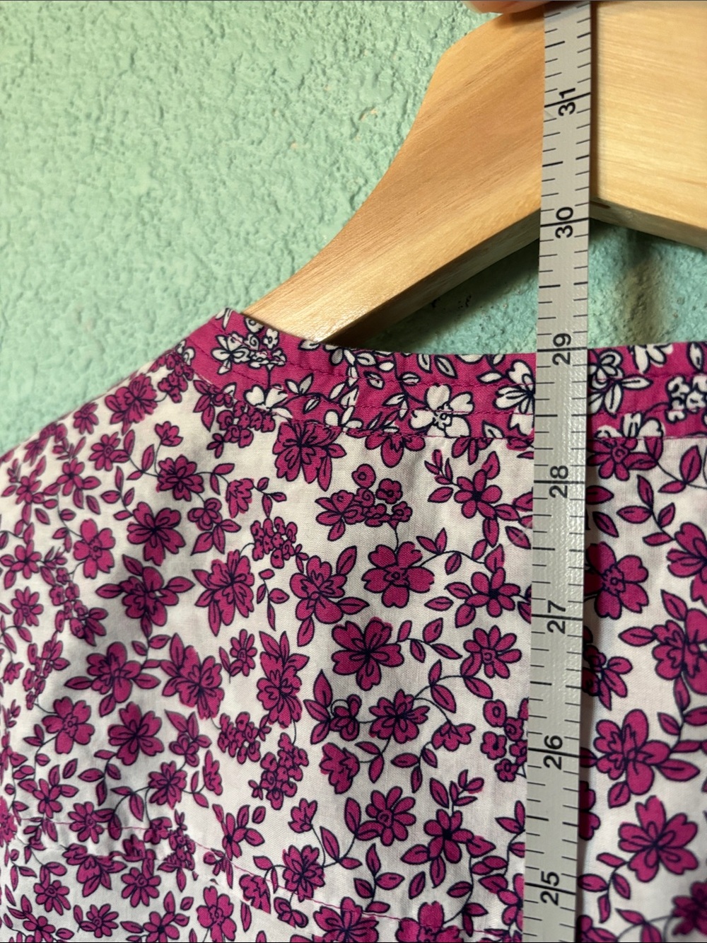 J. Crew Purple Floral Button-Placket Long Sleeve Tunic Women’s Size S Like New - Picture 7 of 8